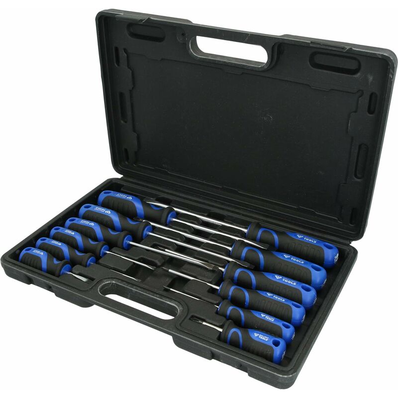 foto del prodotto brilliant tools bt033012 serie giraviti, 12 pz, intaglio, ph powered by ks tools 