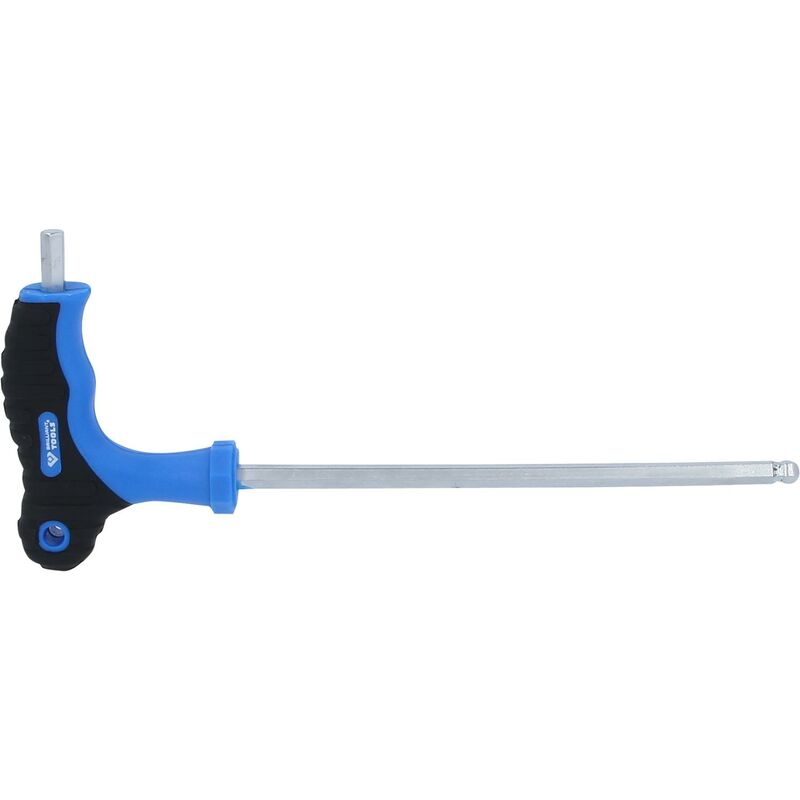foto del prodotto brilliant tools chiave maschio piegata a esagono incassato e a testa sferica con impugnatura a t 6,0 x150 mm