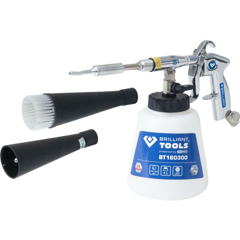 foto del prodotto brilliant tools ks tools pistola per la pulizia ad aria compressa, accessori inclusi