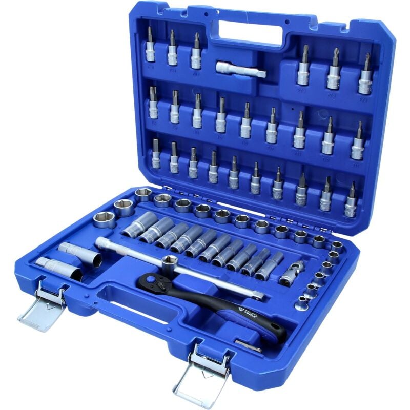 foto del prodotto brilliant tools serie di chiavi a bussola 3 8 , 61 pz