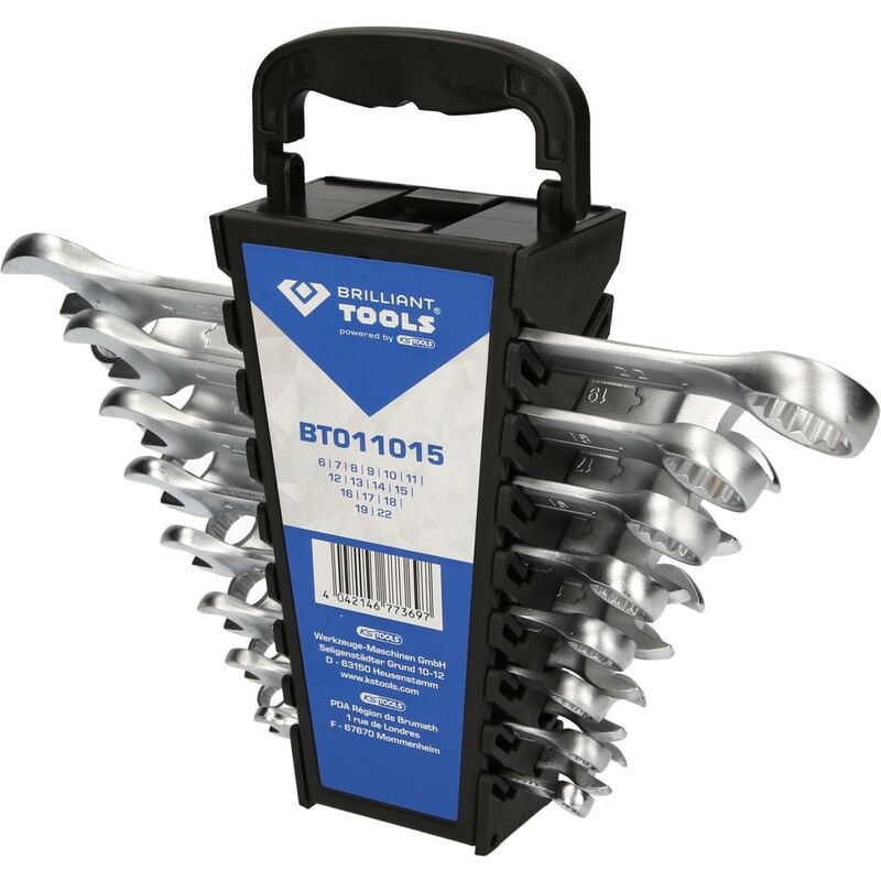 foto del prodotto brilliant tools serie di chiavi combinate, 15 pz