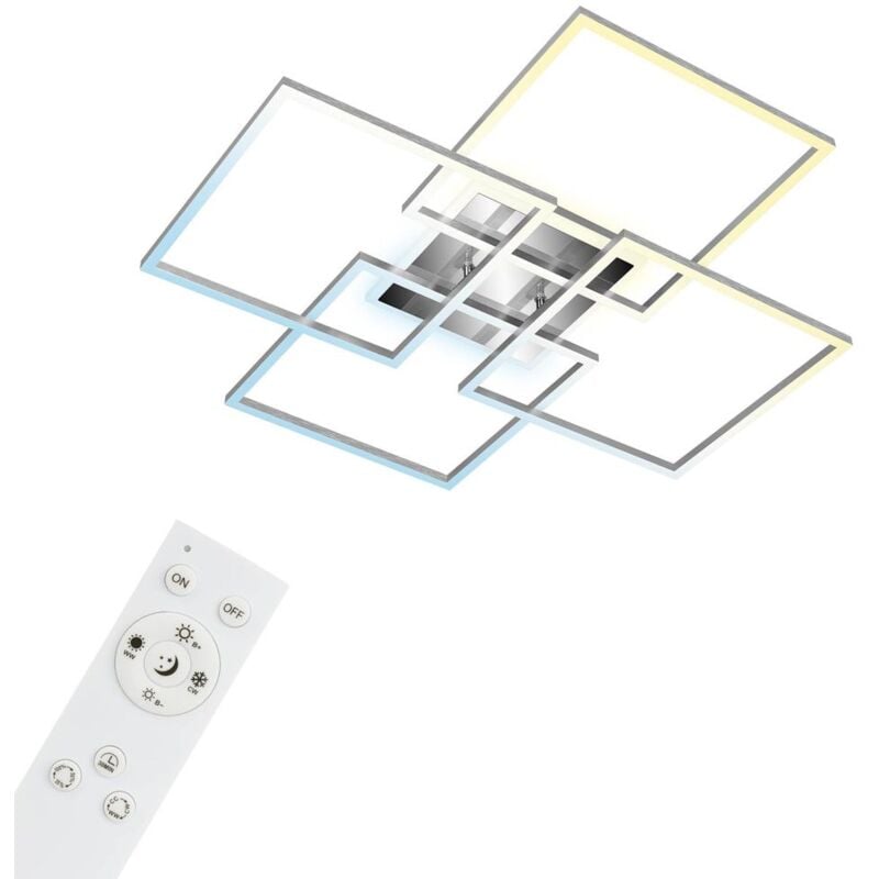 foto del prodotto brilo lampada da parete a led cct wifi bluetooth app 50w alluminio metallo plastica ner