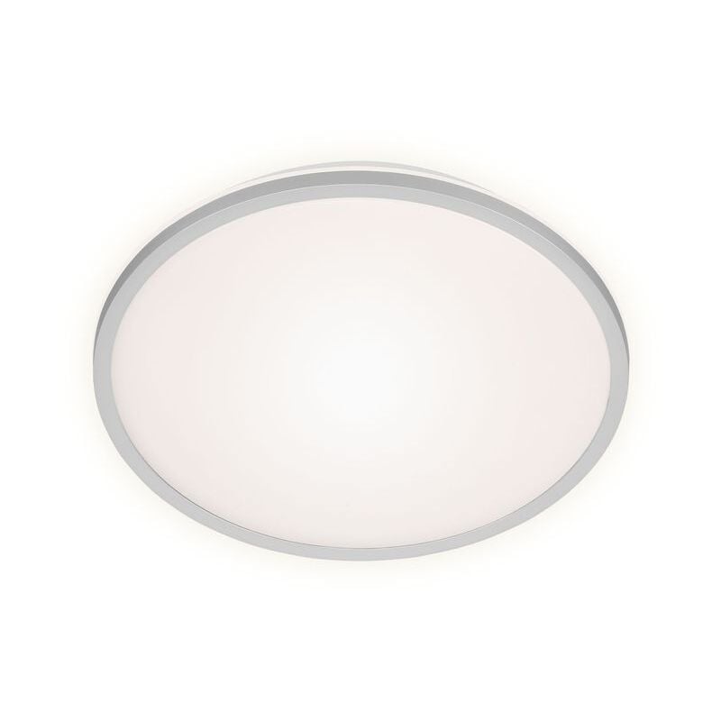foto del prodotto brilo lampada da soffitto a led backlight 4000k argento metallo plastica 28cm 15w ner