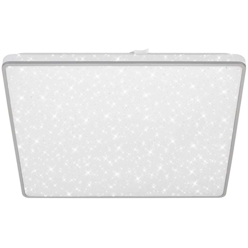 foto del prodotto brilo lampada da soffitto a led lampada da soffitto cielo stellato retroilluminata piatta 24w cromata ner