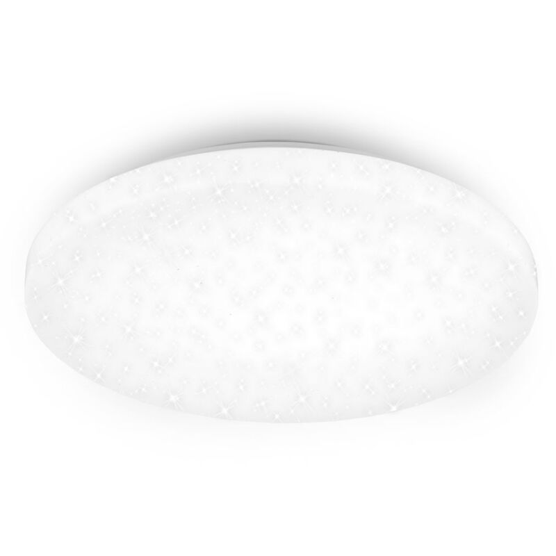 foto del prodotto brilo lampada da soffitto ner lampada da soffitto in plastica bianca led 4000 kelvin 2600 lm ip44 protezione dagli spruzzi d acqua 24 w
