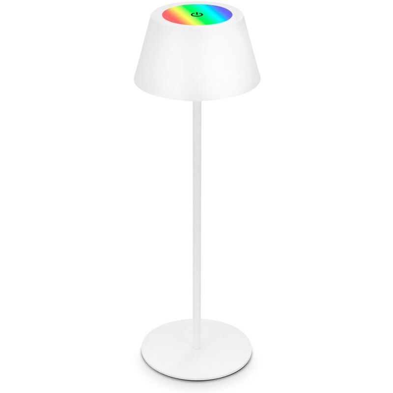 immagine 0 del prodotto brilo lampada da tavolo a led ricaricabile, lampada da tavolo regolabile in altezza ip44 bianca rgb per interni ed esterni