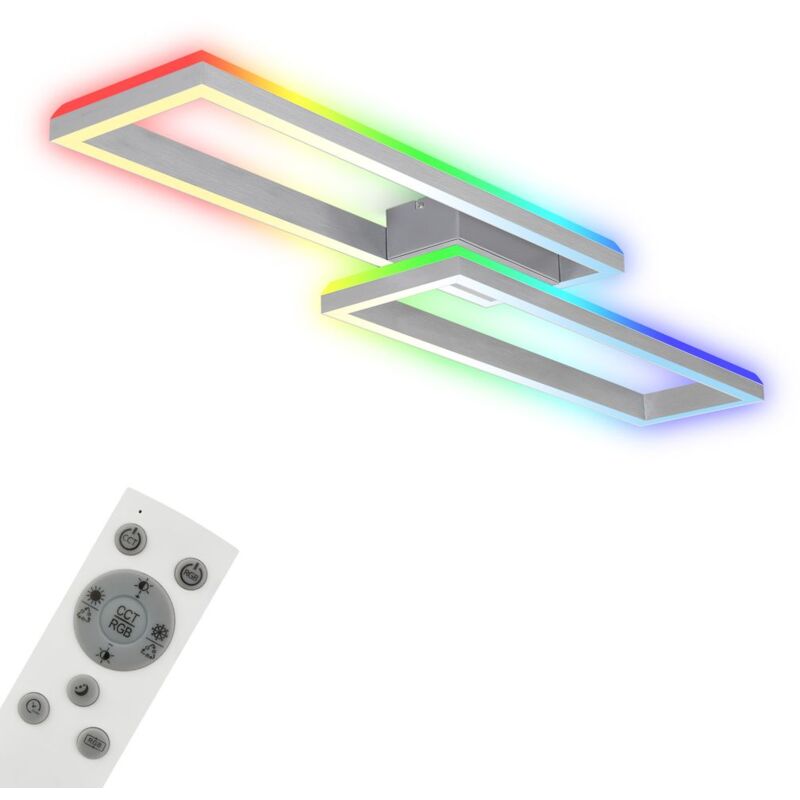 foto del prodotto brilo ner lampada da soffitto rgb, lampada da soffitto retroilluminata a led, dimmerabile, temperatura di colore regolabile, cornice a led rgb,