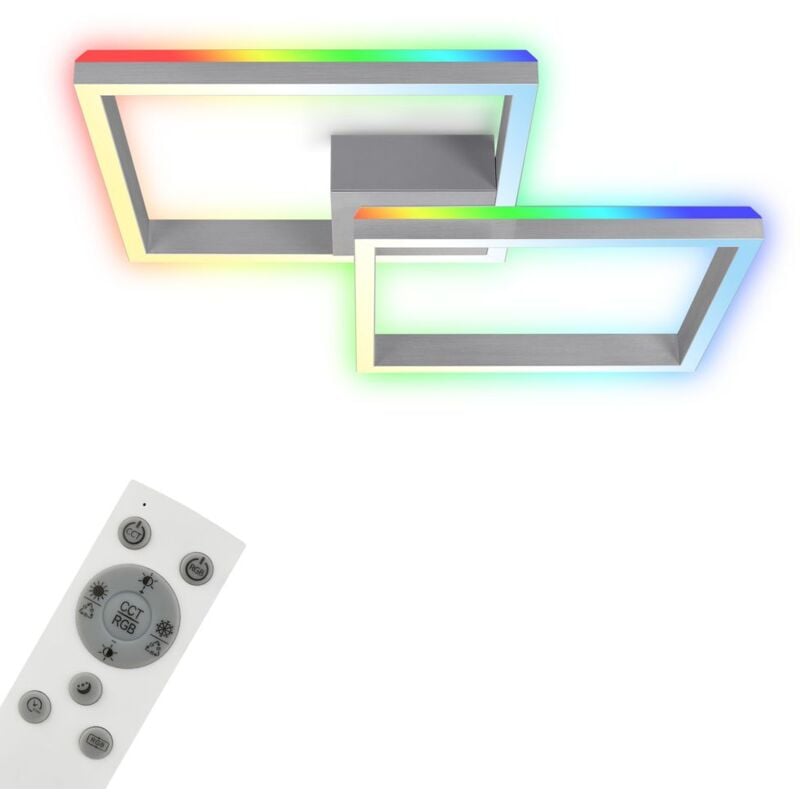 foto del prodotto brilo ner leuchten frame back lampada da parete e soffitto 3753019 telecomando incluso controllo della temperatura del colore cct cambio