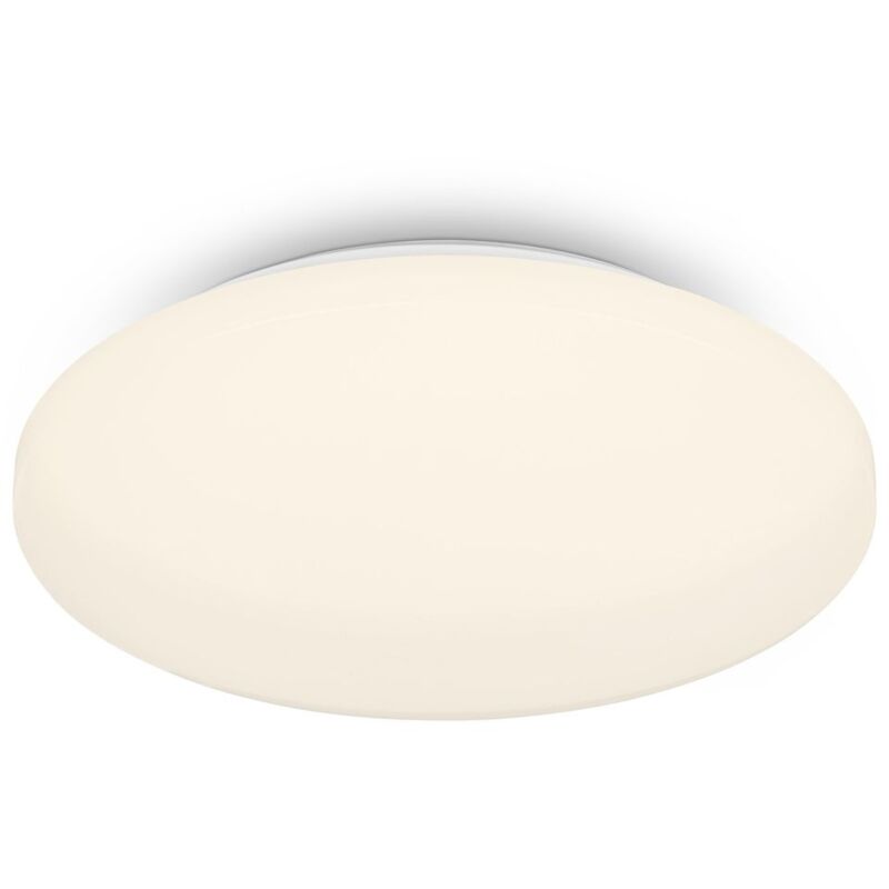 foto del prodotto brilo ner plafoniera led, plafoniera led bagno ip44, lampada da bagno, luce bianca calda, 275 mm, bianco