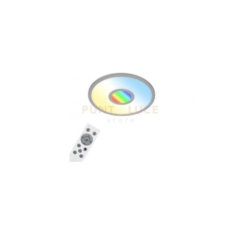 foto del prodotto brilo pannello a led cct, centerlight rgb, 45 cm, 24 w, 2400 lm 2700k a 6500k , argento