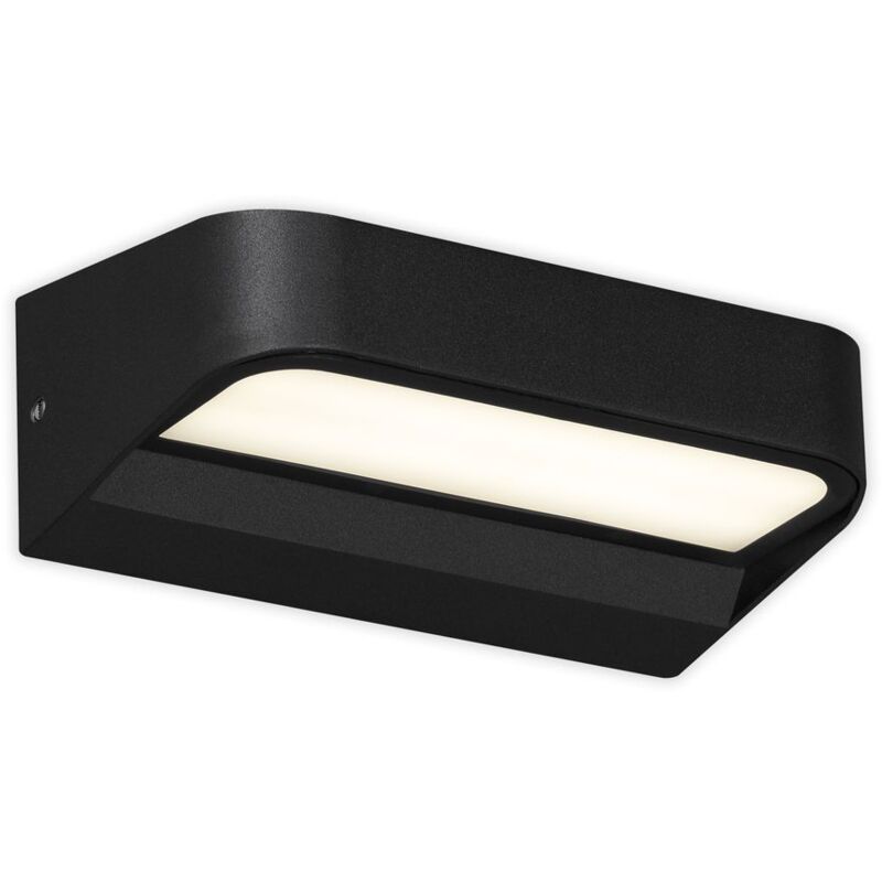foto del prodotto briloner ahlen lampada da parete per esterni a led, protezione dagli spruzzi d acqua ip44, luce bianca neutra, nera, 14,2 x 8,3 x 5,2 cm