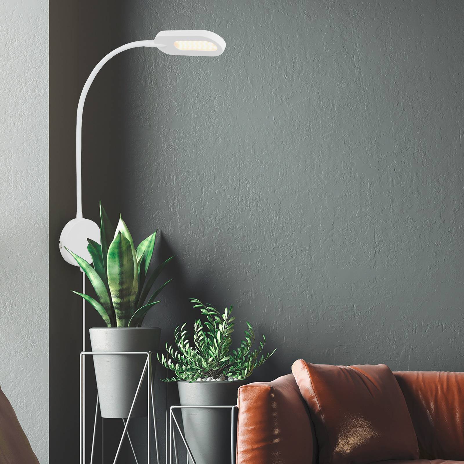 foto del prodotto briloner applique a led 2177016 con dimmer, bianco