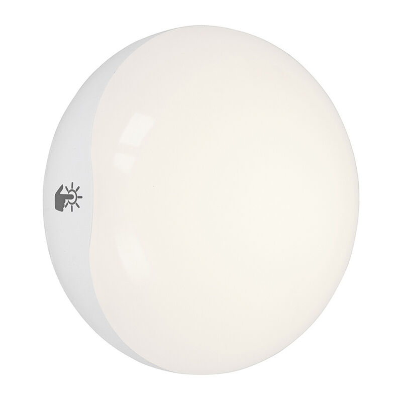 foto del prodotto briloner applique moderna lero plastica bianco touch led integrato 0,4w 6500k