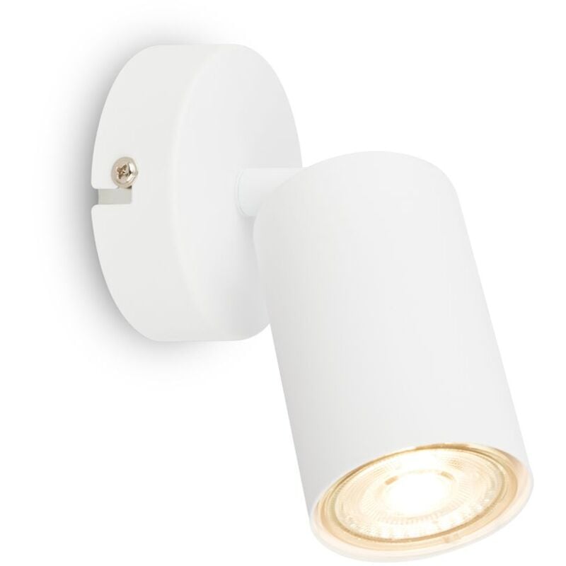 foto del prodotto briloner applique orientabile, on off tramite interruttore a parete, bianco