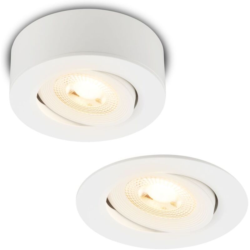 foto del prodotto briloner desi 2 in 1 led faretto da superficie faretto da incasso, orientabile, bianco