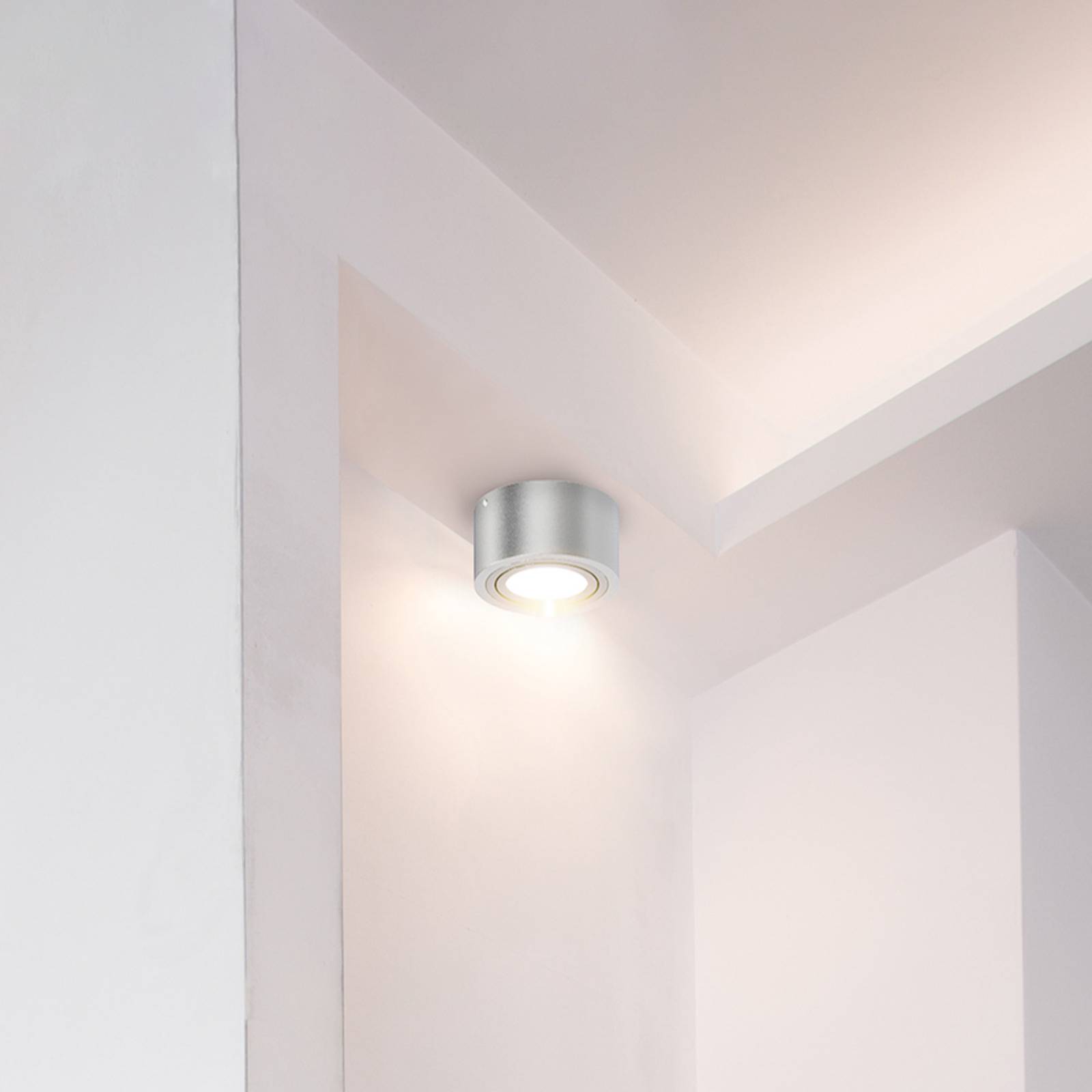 foto del prodotto briloner faretto da soffitto a led tub, colore argento