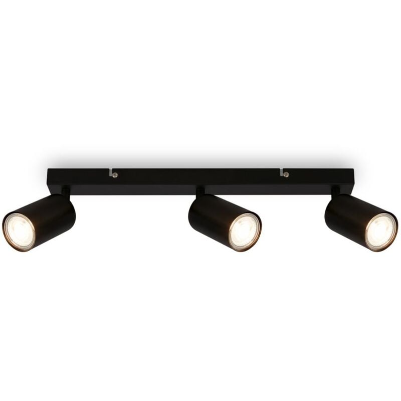 foto del prodotto briloner faretto da soffitto orientabile, on off tramite interruttore a parete, nero