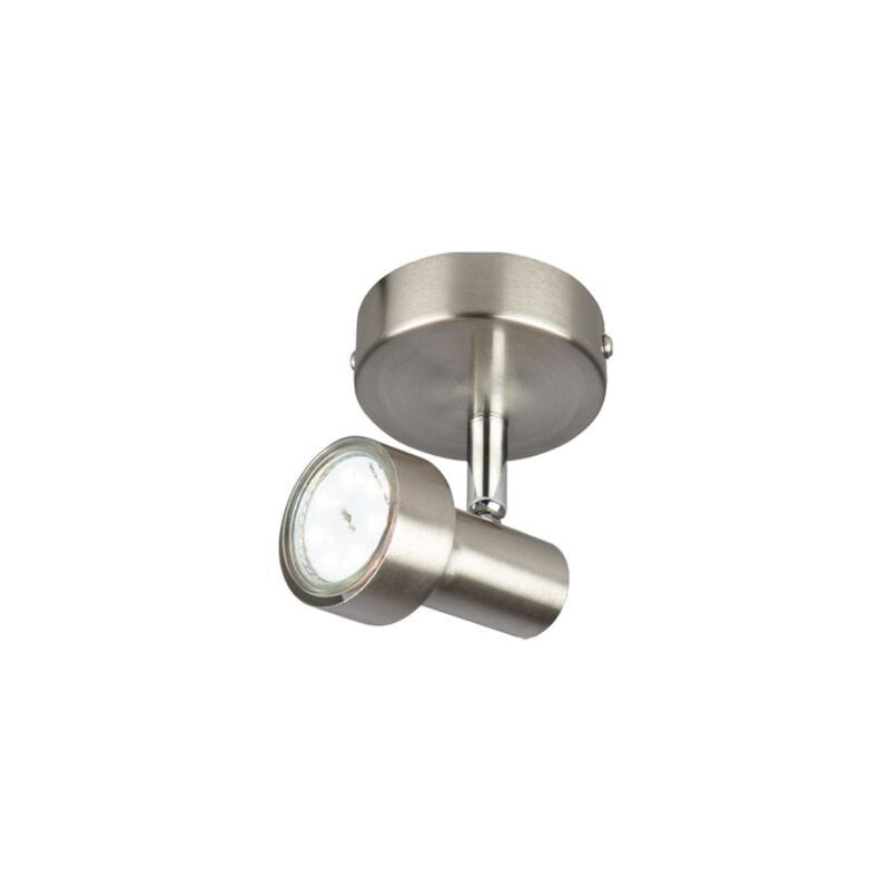 foto del prodotto briloner faretto led da parete orientabile 1xgu10 3000k 8cm 3w nichel metallo