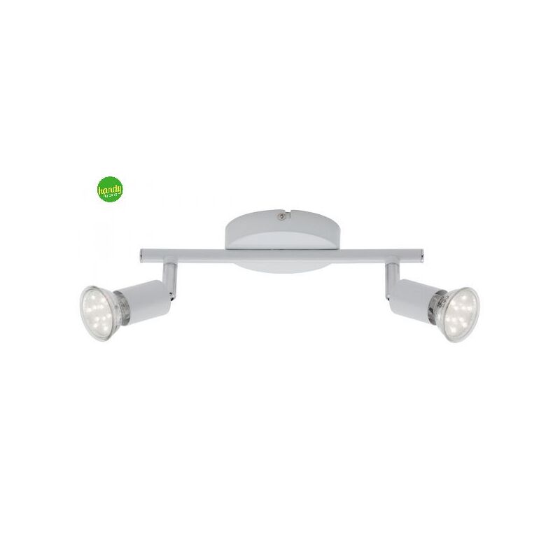 foto del prodotto briloner faretto led simple barra a 2 gu10 bianco
