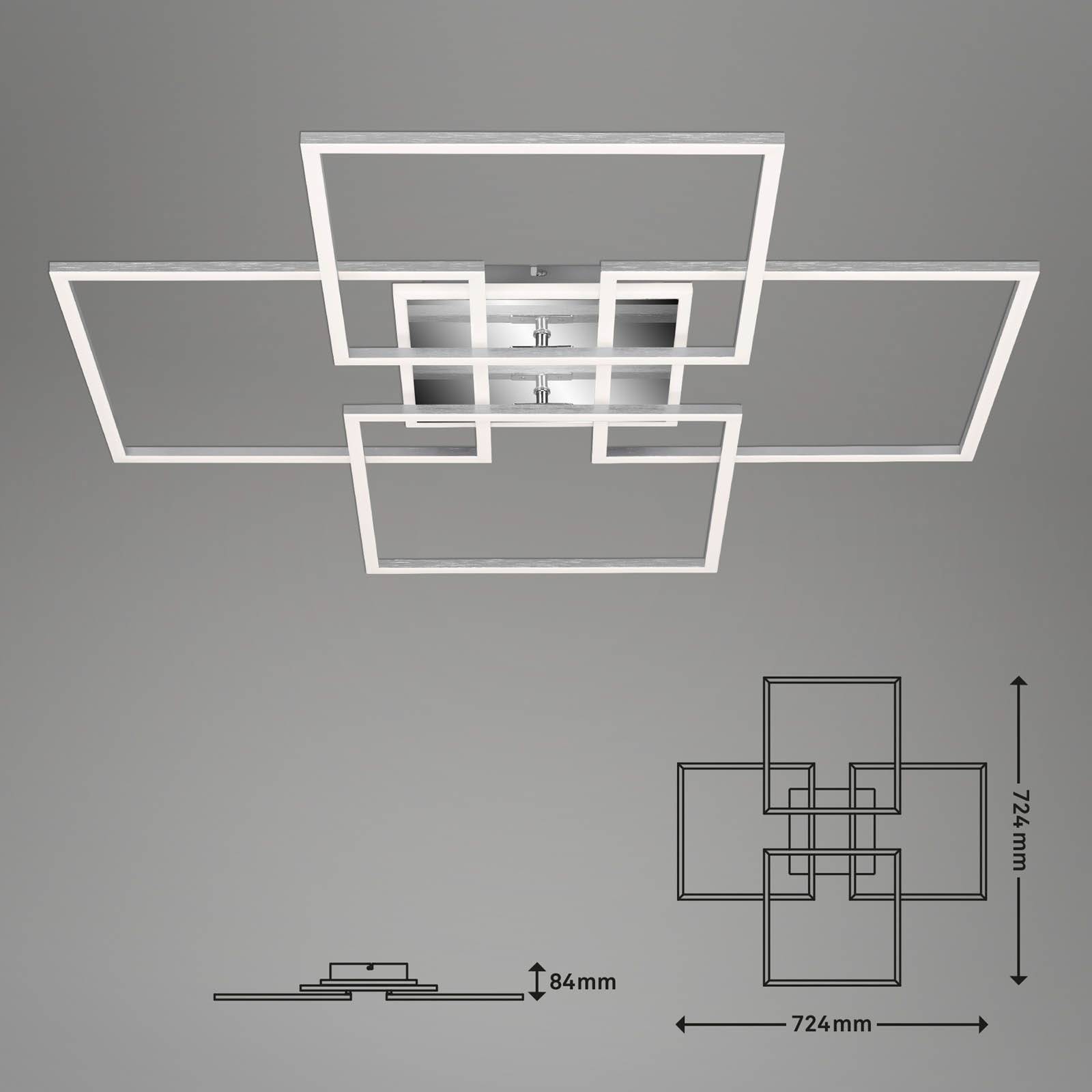 foto del prodotto briloner frame s plafoniera led, 72,4x72,4 cm, alluminio