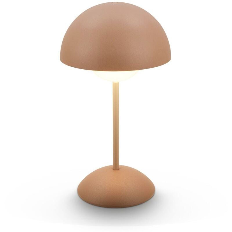 foto del prodotto briloner kugle lampada da tavolo senza fili ip44, dimmerabile, touch, batteria ricaricabile, protezione dagli spruzzi d acqua, color caff , 16 x 29