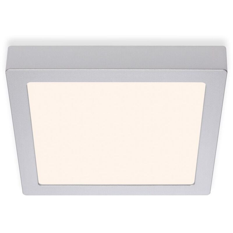 foto del prodotto briloner lampada a led da incasso lampada da soffitto 16,5 w quadrata cromo opaco