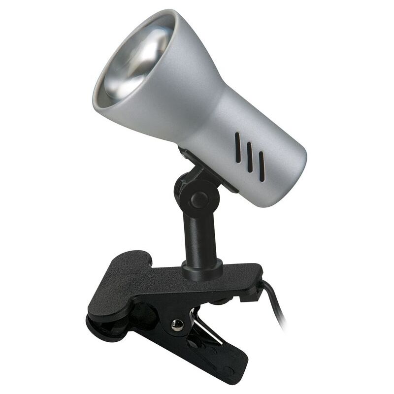 foto del prodotto briloner lampada a morsetto orientabile interruttore a cavo 1x e14 40w titanio metallo