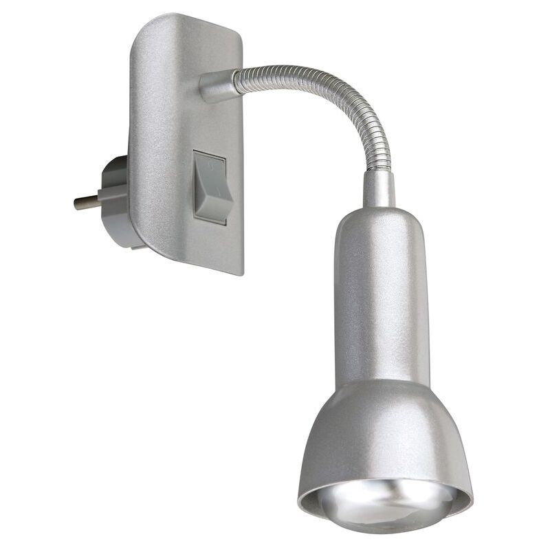 foto del prodotto briloner lampada con spina lampada con braccio flessibile 1xe14 25w interruttore a bilanciere titan