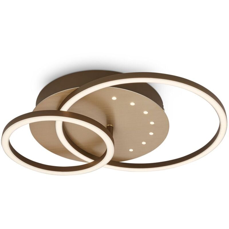 foto del prodotto briloner lampada da soffitto a led con punti led, marrone oro, led 26w