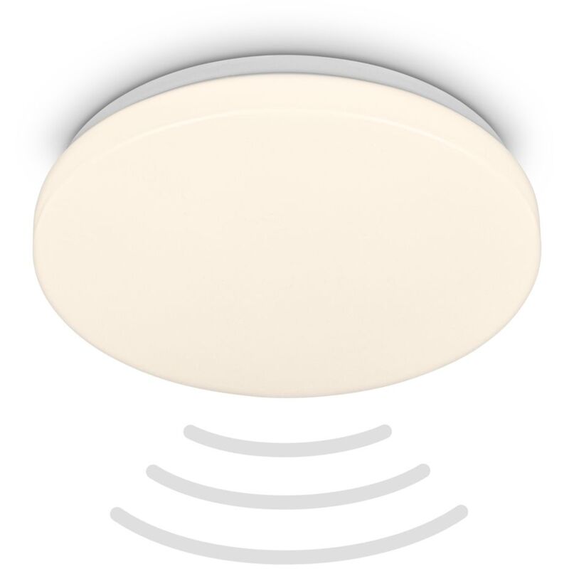 foto del prodotto briloner lampada da soffitto a led con sensore di movimento ip54 lampada da bagno a led lampada da bagno bianco caldo