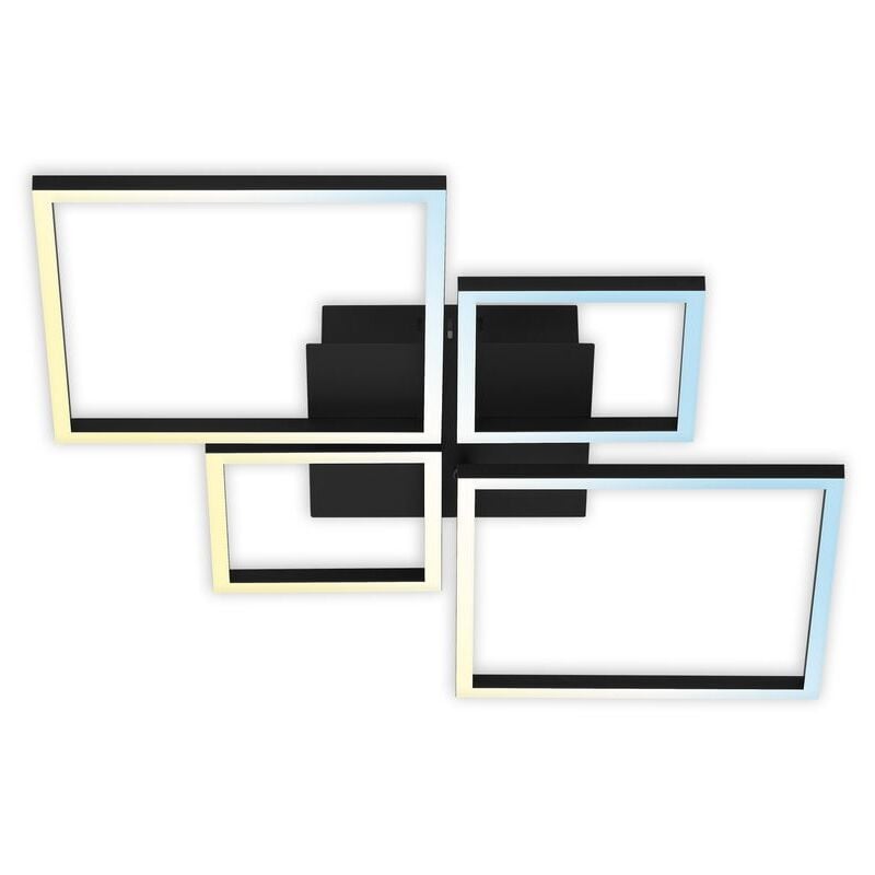 foto del prodotto briloner lampada da soffitto a led con telecomando cct nero 40w dimmerabile metallo