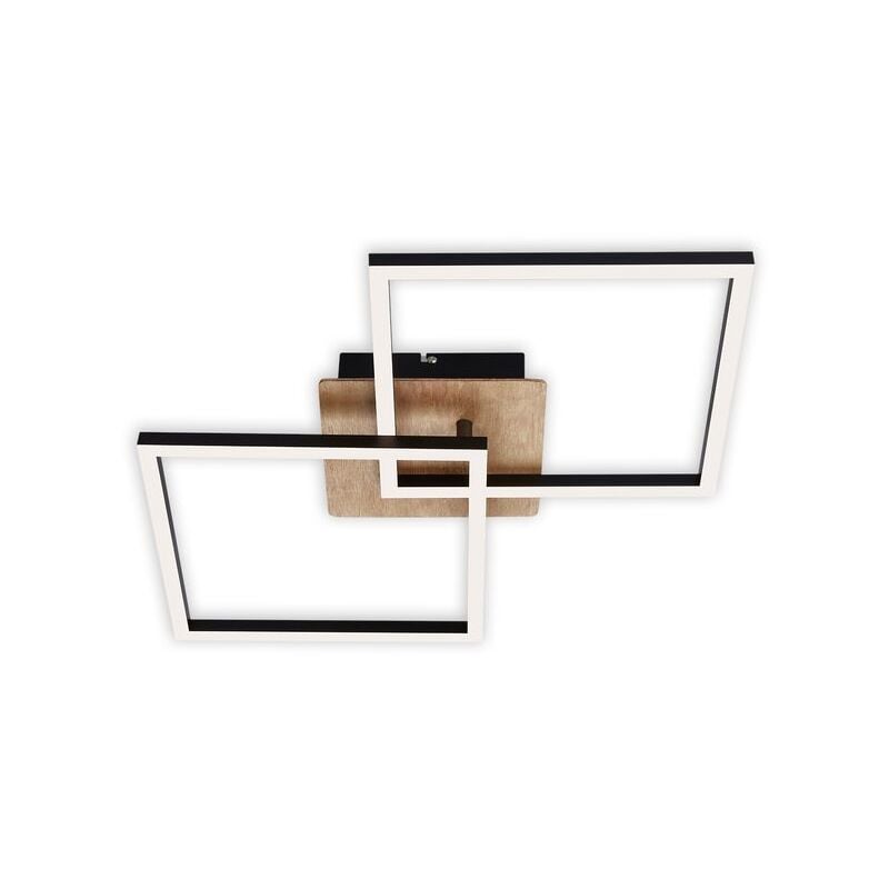 foto del prodotto briloner lampada da soffitto a led dimmerabile orientabile 24 w nera in metallo e plastica