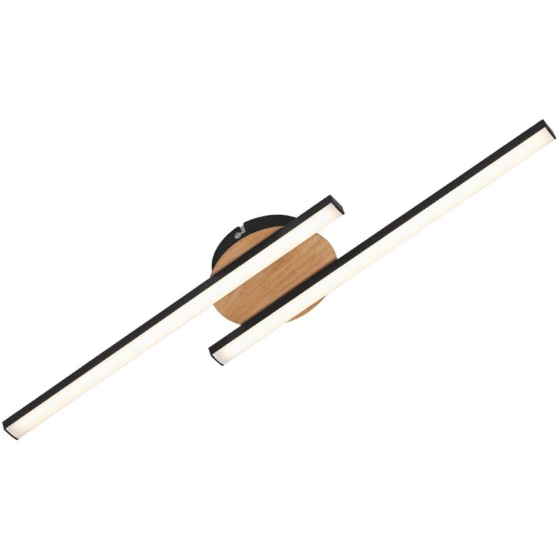 foto del prodotto briloner lampada da soffitto a led go, luce bianca calda, nero, 56 x 12 x 3,7 cm