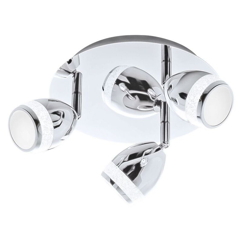 foto del prodotto briloner lampada da soffitto a led lampada da bagno orientabile e inclinabile 22cm 12w cromato ip44