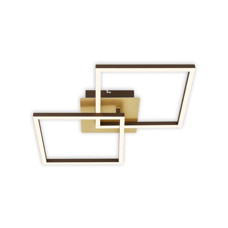 foto del prodotto briloner lampada da soffitto a led, marrone dorato, 2x led 11w