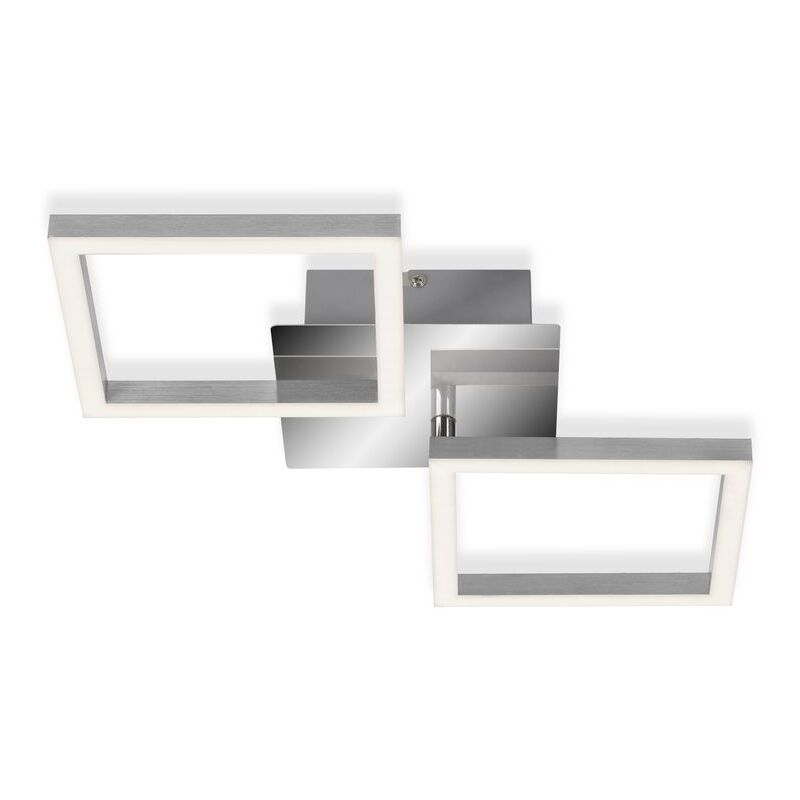 foto del prodotto briloner lampada da soffitto a led orientabile in metallo e plastica cromato argento ip20