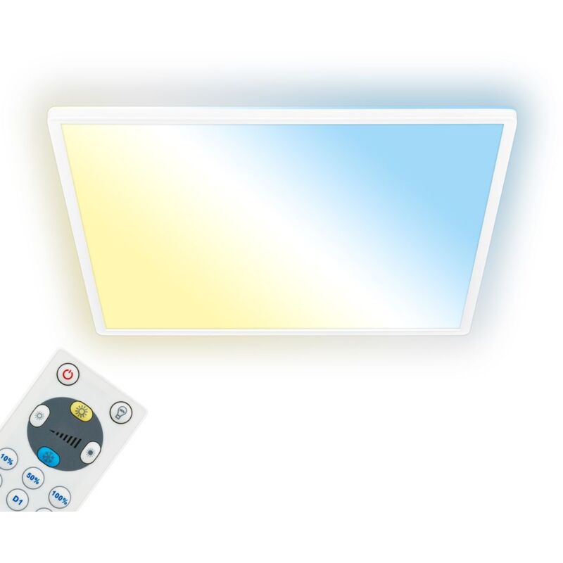 foto del prodotto briloner lampada da soffitto a led, piatta, telecomando, retroilluminazione, bianco