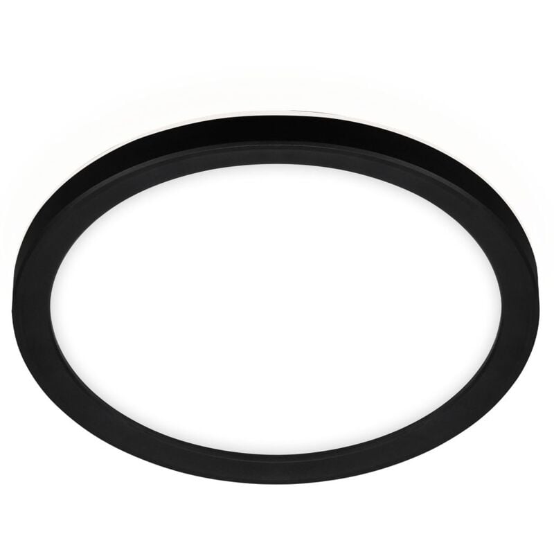 foto del prodotto briloner lampada da soffitto a led slim 19 cm piatta, 12 w, 1400 lm, bianco neutro, retroilluminazione, nera