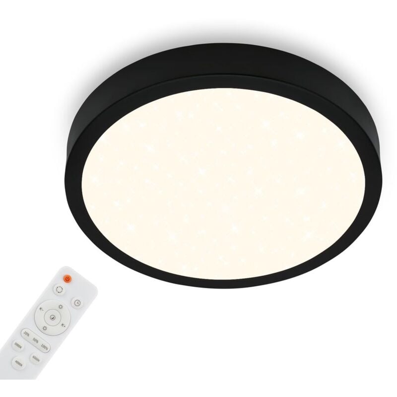 foto del prodotto briloner lampada da soffitto cielo stellato, lampada da soffitto dimmerabile, temperatura di colore regolabile, lampada a superficie, telecomando,