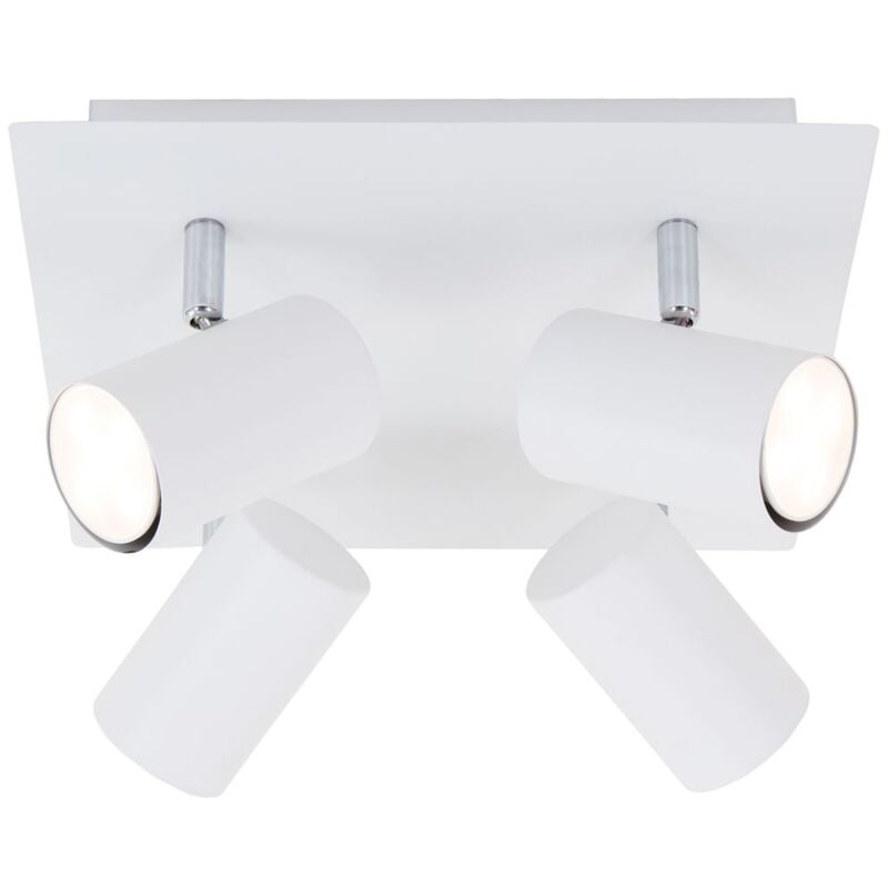 foto del prodotto briloner lampada da soffitto faretto orientabile escl. 4xgu10 40w bianco metallo