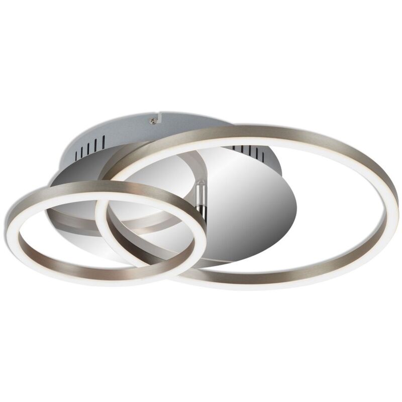foto del prodotto briloner lampada da soffitto led dimmerabile con funzione memoria nichel opaco 30w metallo