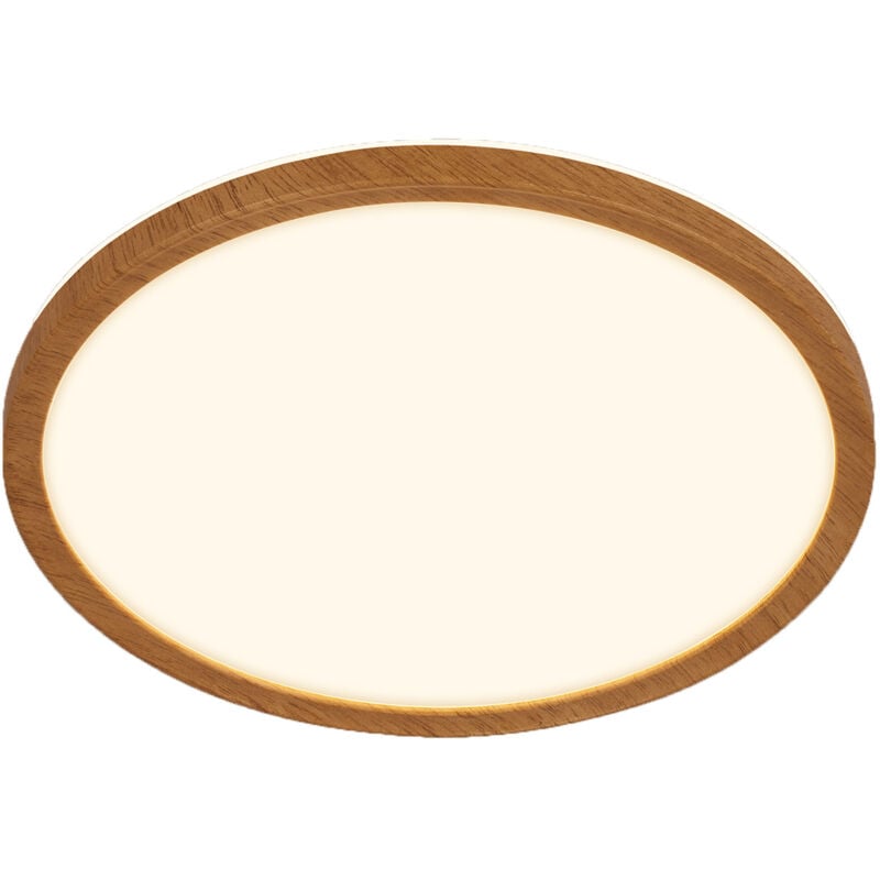 foto del prodotto briloner lampada da soffitto led in legno lampada da soffitto per soggiorno luce indiretta piatta bianco caldo