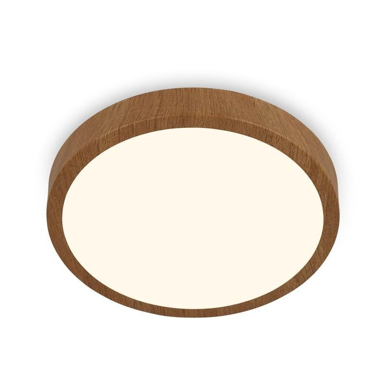 foto del prodotto briloner lampada da soffitto led, lampada da soffitto in legno, luce bianca calda, lampada da parete, lampada da parete, look legno, 280x40 mm