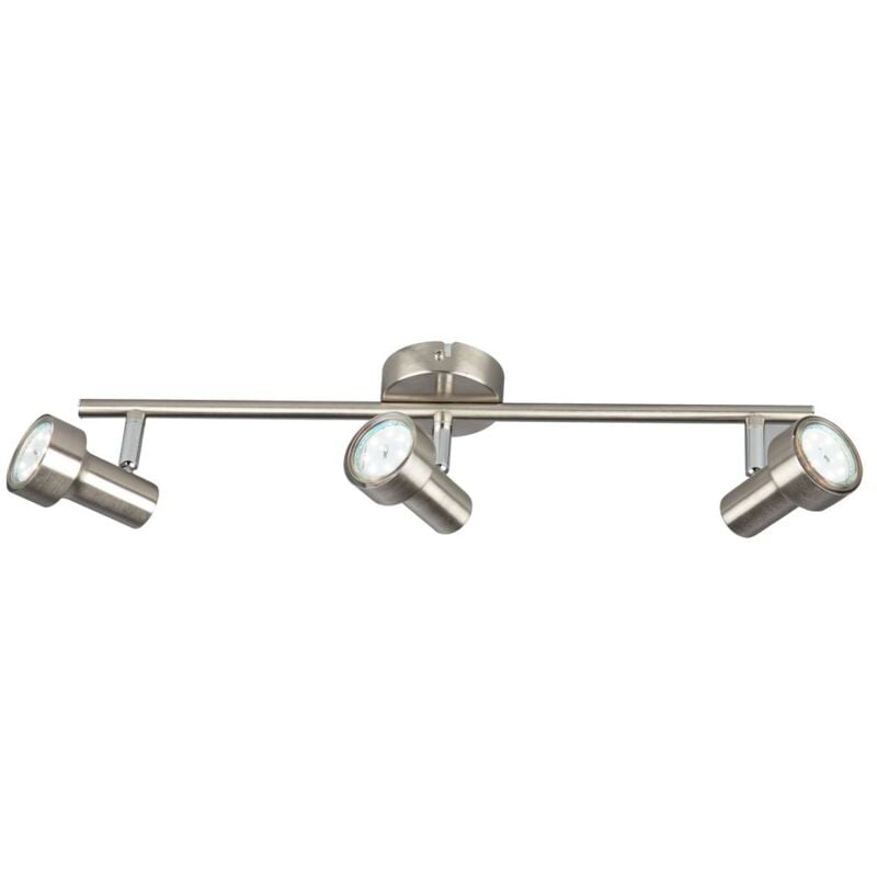 foto del prodotto briloner lampada da soffitto led spot 3xgu10 orientabile 3000k 12w nichel opaco