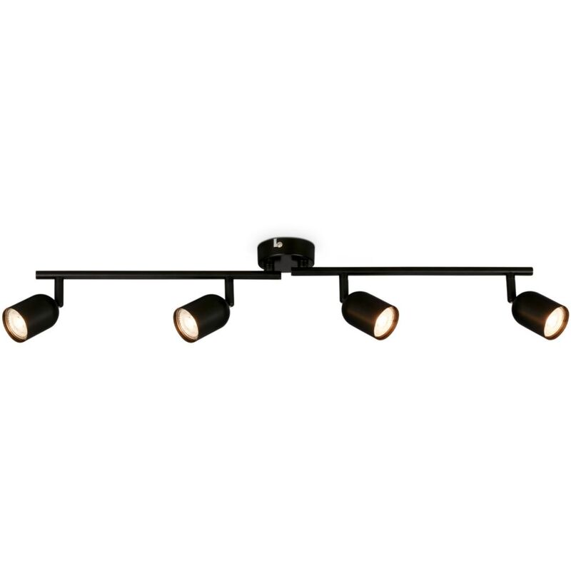 foto del prodotto briloner lampada da soffitto, orientabile, attacco gu10, nero, 70,5 x 8 x 11 cm