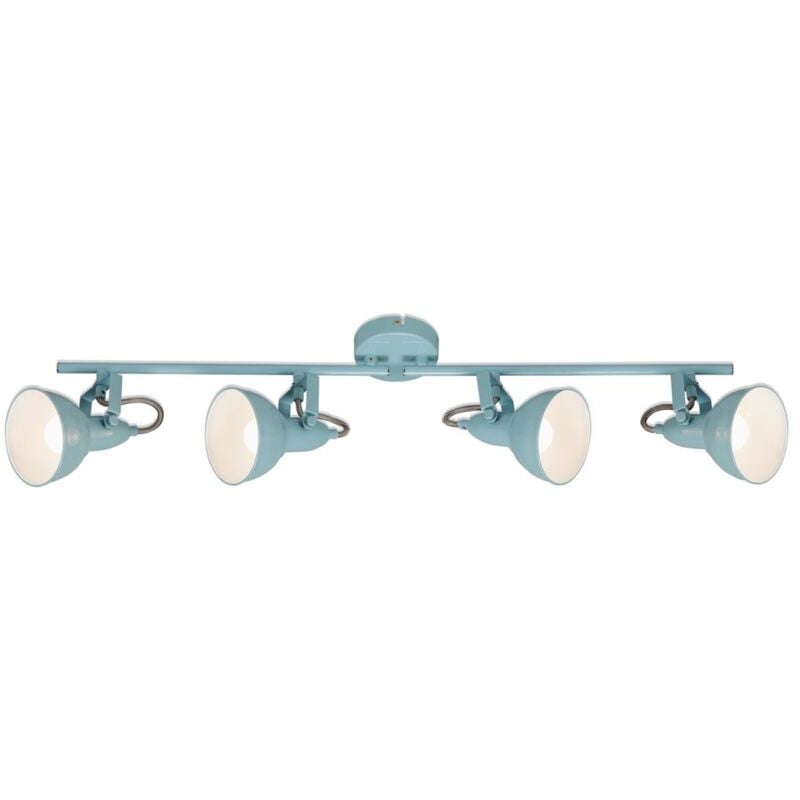 foto del prodotto briloner - lampada da soffitto orientabile retrò 4xe14 40w orientabile menta-bianco metallo