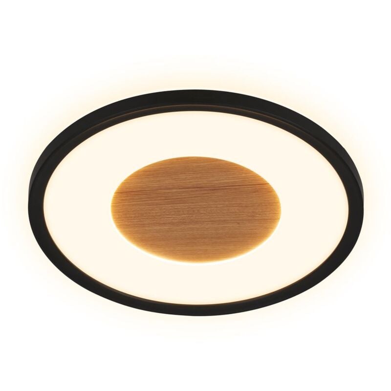 foto del prodotto briloner lampada da soffitto piatta lampada da soffitto soggiorno dimmerabile camera da letto corridoio legno