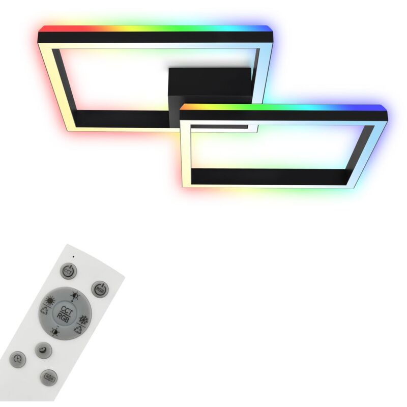 foto del prodotto briloner lampada da soffitto rgb, lampada da soffitto retroilluminata a led, dimmerabile, temperatura colore regolabile, cornice led rgb,