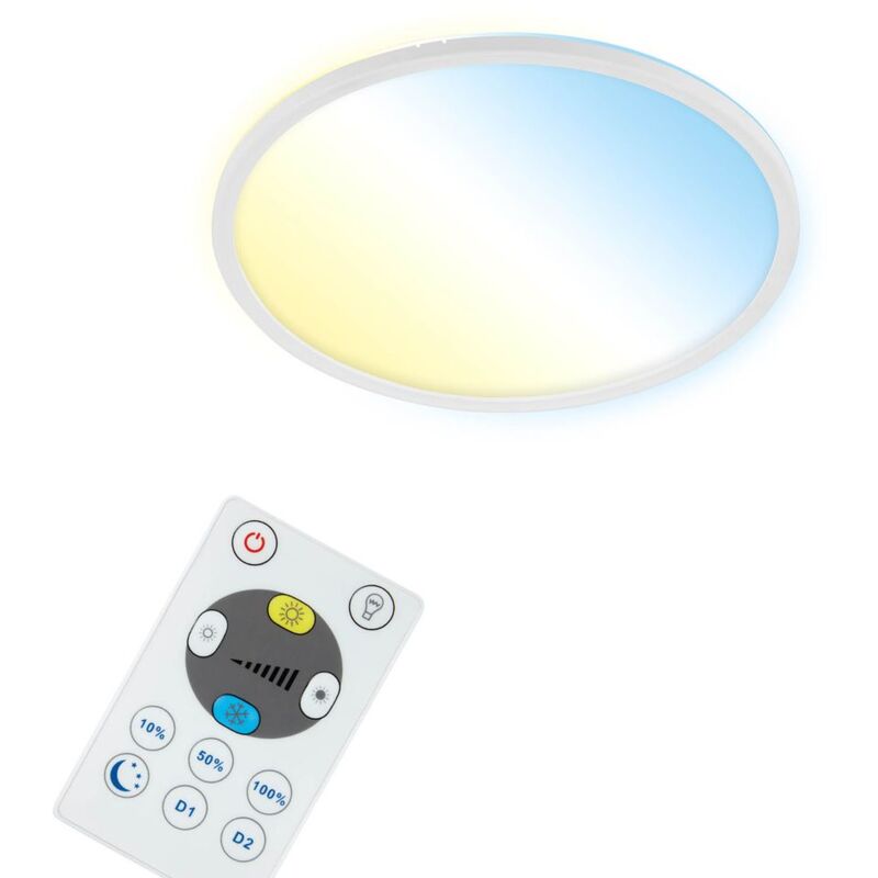 foto del prodotto briloner lampada da soffitto smart led, lampada da soggiorno rotonda wifi, effetto retroilluminazione, controllo della temperatura del colore,