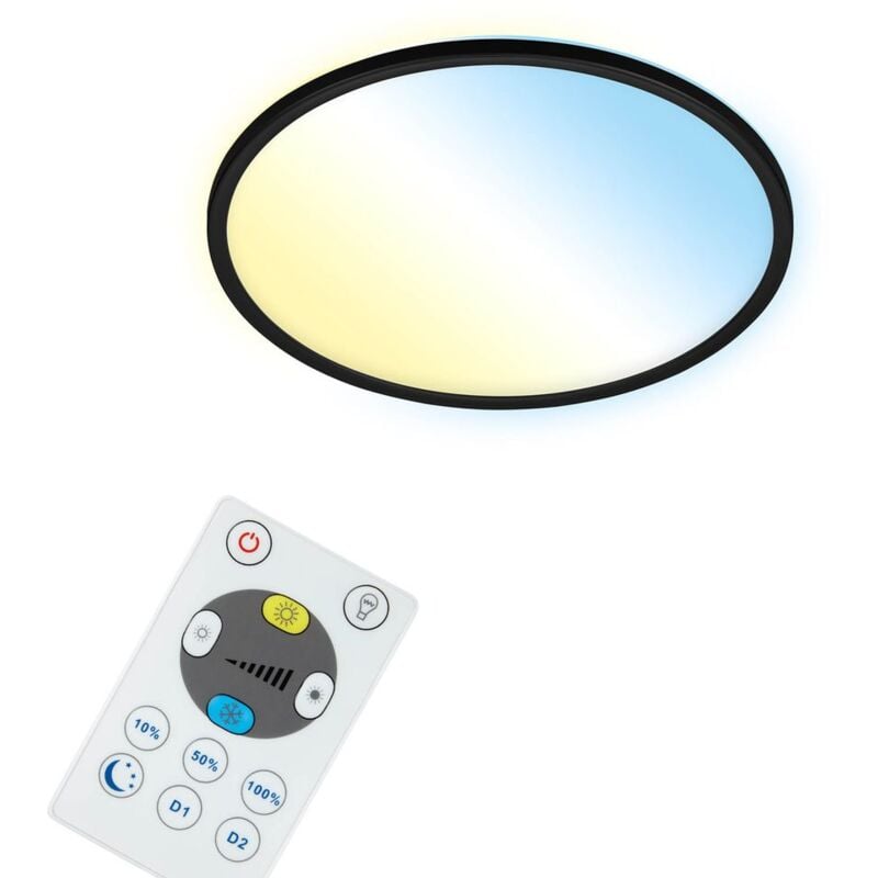foto del prodotto briloner lampada da soffitto smart led, lampada da soggiorno rotonda wifi, effetto retroilluminazione, controllo della temperatura del colore,